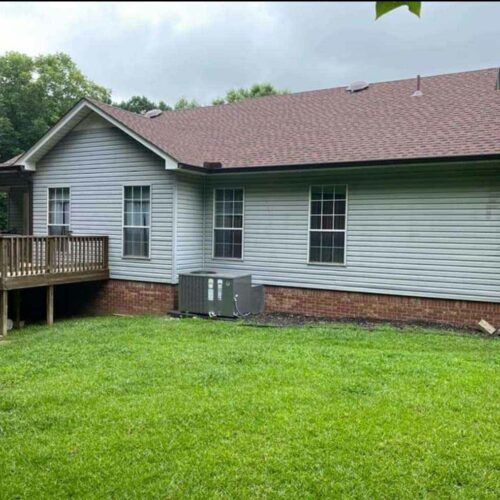 home with shingles on roof